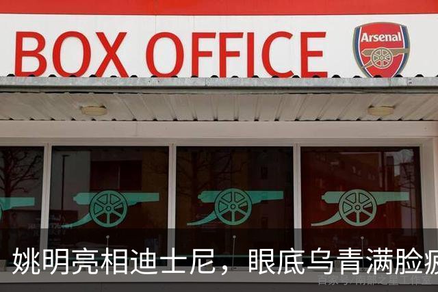 姚明亮相迪士尼，眼底乌青满脸疲惫，一身伤病走路一瘸一拐太沧桑